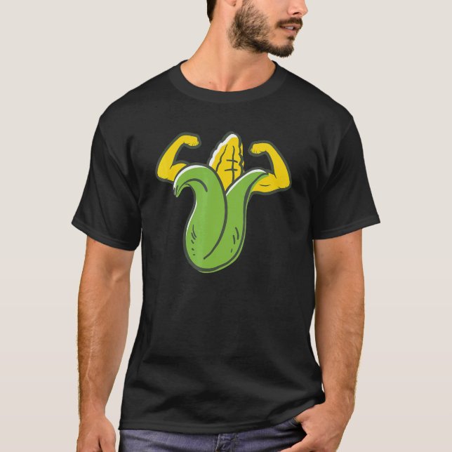 Camiseta Frutas de Milho Levantamento de Potência Halterofi (Frente)