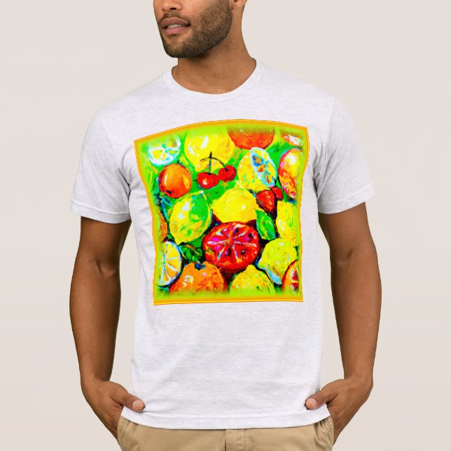 Camiseta frutas de Verão, Comprar de Arte (Frente)