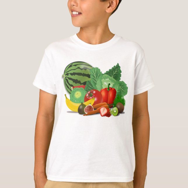 Camiseta Frutas e legumes (Frente)