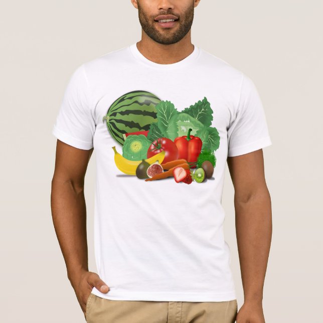 Camiseta Frutas e legumes (Frente)