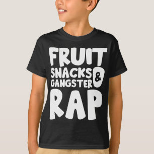 Camiseta Frutas e Rap de gangster