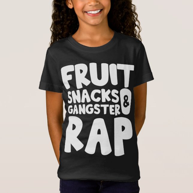 Camiseta Frutas e Rap de gangster (Frente)