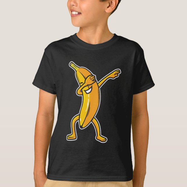Camiseta Frutas Engraçadas De Banana Dab (Frente)