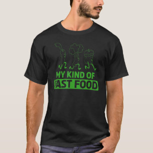 Camiseta Frutas Engraçadas Meu Tipo De Comida Rápida Vegana