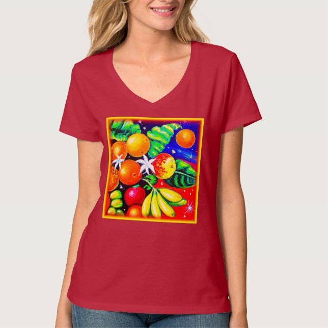 Camiseta Frutas estonteantes do céu estrelado. Comprar Agor (Frente)