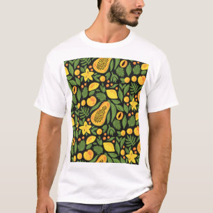 Camiseta Frutas Exóticas: Verão Colorido sem Olhos