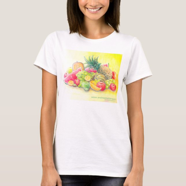 Camiseta Frutas felizes  (Frente)