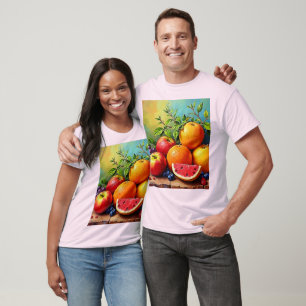 Camiseta Frutas frescas em uma Design perfeita Mix