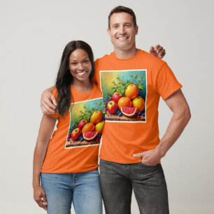 Camiseta Frutas frescas em uma Design perfeita Mix