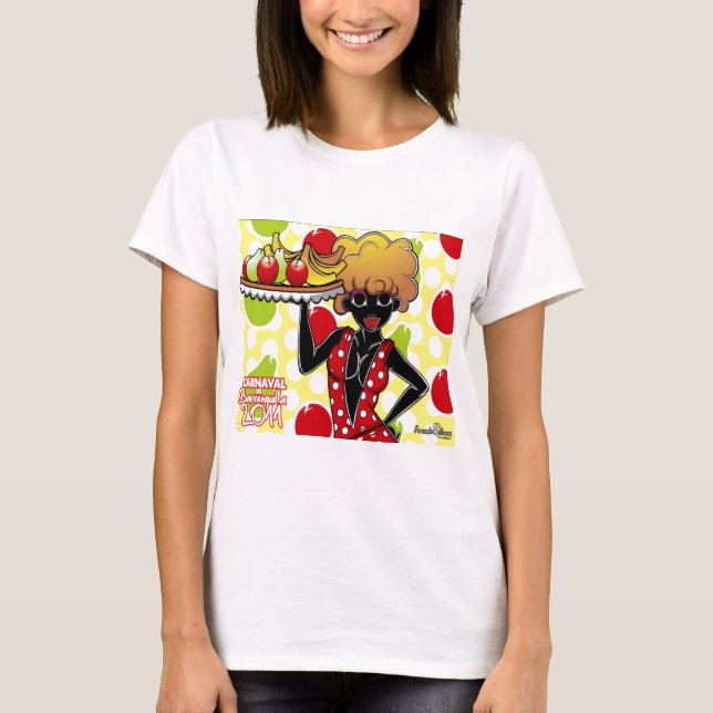 Camiseta frutas puloy do negrita (Frente)