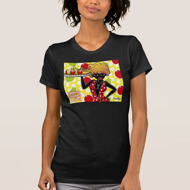 Camiseta frutas puloy do negrita (Frente)