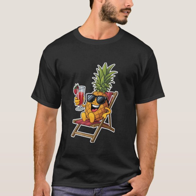 Camiseta Frutas Relaxantes Abacaxi (Frente)