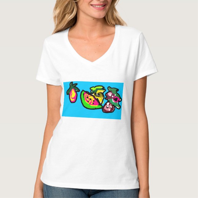 Camiseta Frutas são divertidas  (Frente)