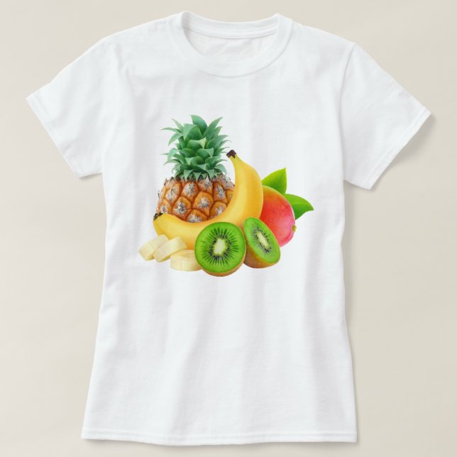 Camiseta Frutas tropicais (Frente do Design)