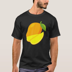 Camiseta Frutas Tropicais De Mango Amarelo Para Vegan Fruit