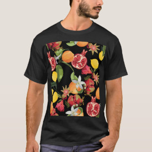 Camiseta Frutas Tropicais: Fundo Exótico e Invisível