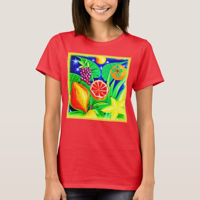 Camiseta Frutas tropicais no céu. Comprar Agora (Frente)
