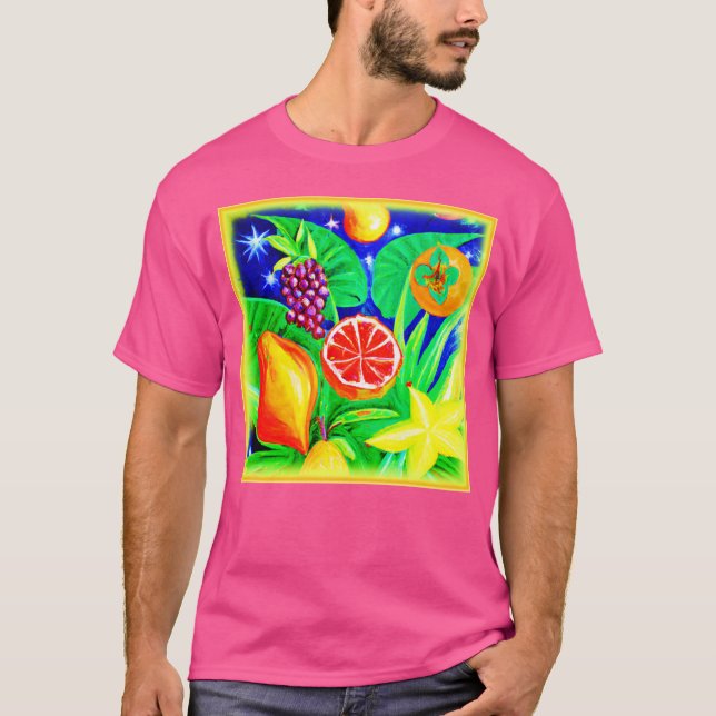 Camiseta Frutas tropicais no céu. Comprar Agora (Frente)