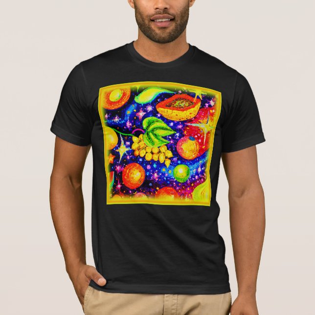 Camiseta Frutas tropicais no céu. Comprar Agora (Frente)