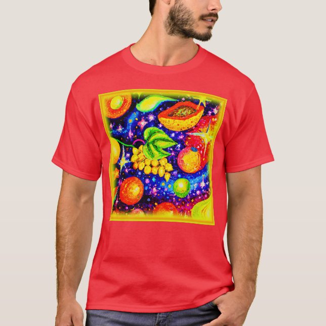 Camiseta Frutas tropicais no céu. Comprar Agora (Frente)