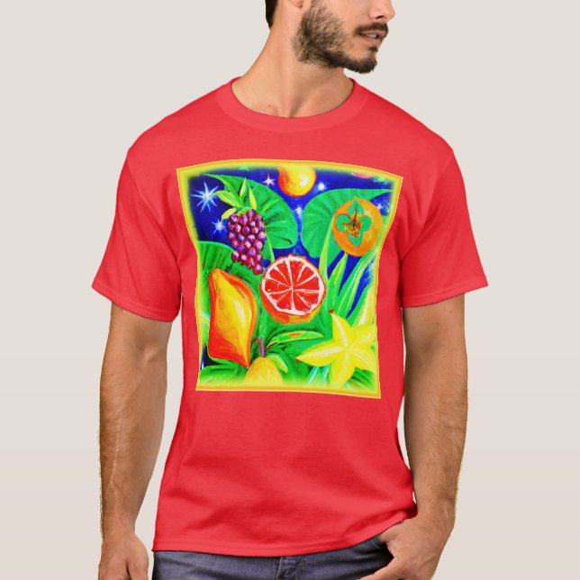 Camiseta Frutas tropicais no céu. Comprar Agora (Frente)