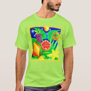 Camiseta Frutas tropicais no céu. Comprar Agora
