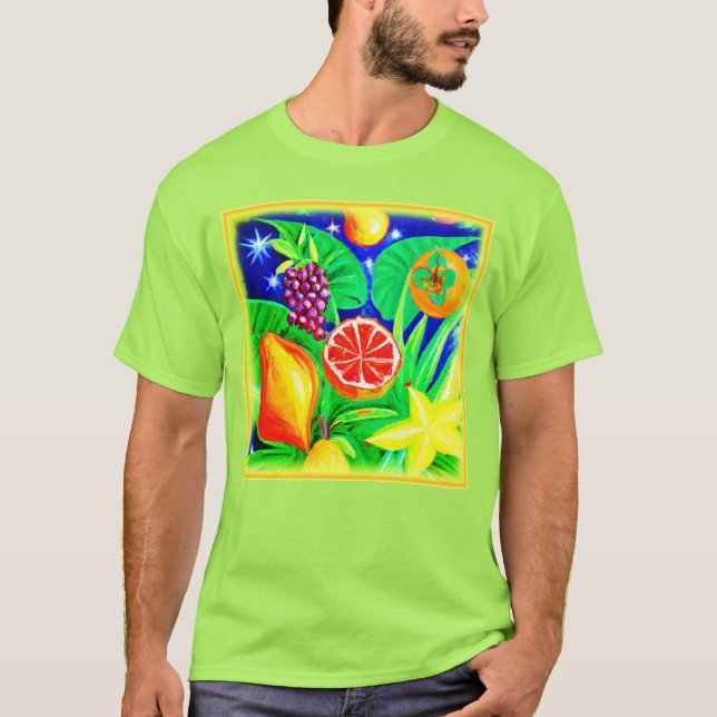 Camiseta Frutas tropicais no céu. Comprar Agora (Frente)