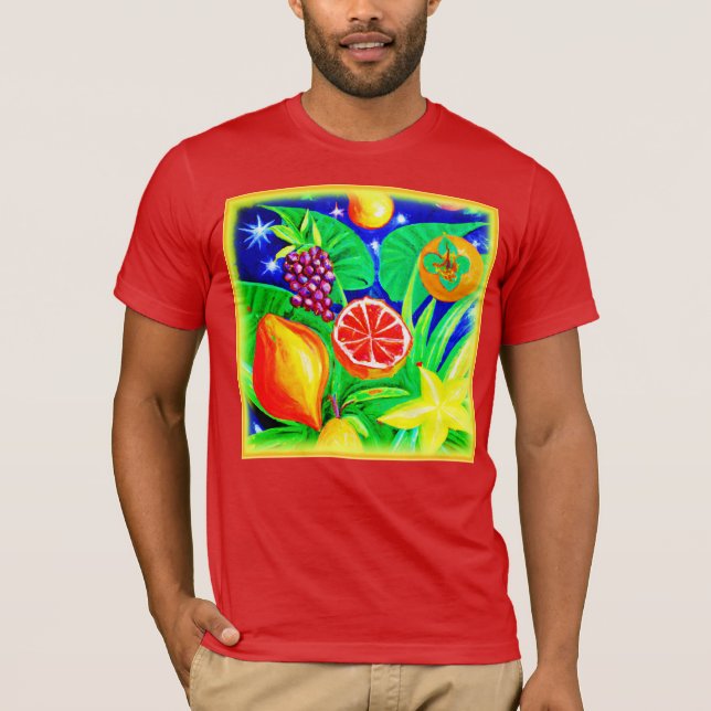 Camiseta Frutas tropicais no céu. Comprar Agora (Frente)