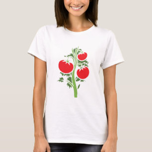 Camiseta Frutas Vegetais De Tomate Vermelho Vegetal