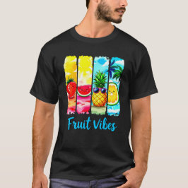 Camiseta Frutas Vibes Verão Doces Frutas Cartoon