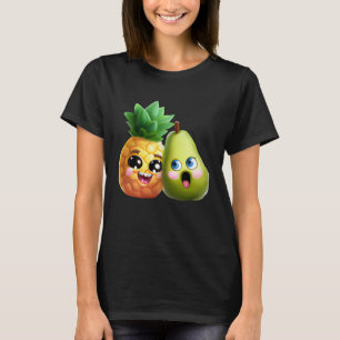 Camiseta Fruticultura Amor Pera e Abacaxi no Amor