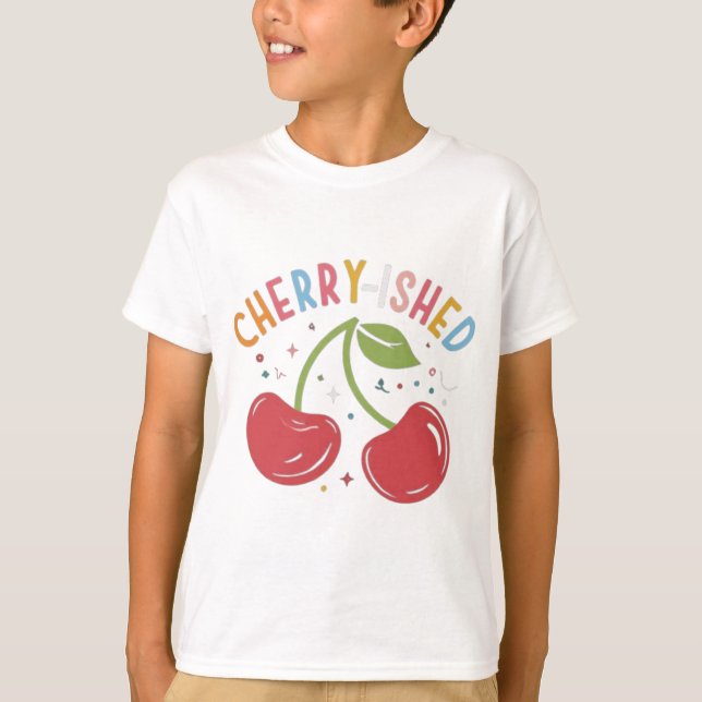 Camiseta Fruto de cereja: Design de T-Shirt doce e Na moda (Frente)