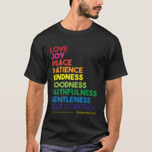 Camiseta Fruto do Espírito Amor Alegria Paz Cristão