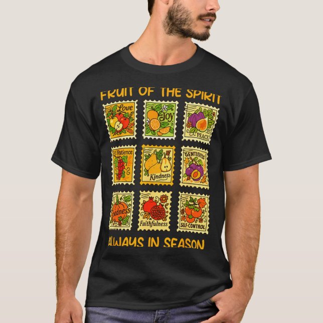 Camiseta Fruto Do Espírito Fé Cristã Jesus Deus Amor (Frente)