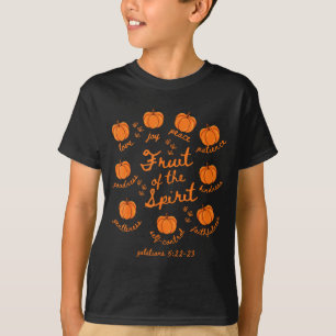 Camiseta Fruto Do Espírito Gálatas 5-22 Abóbora Outono