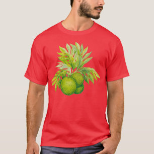Camiseta Fruto-pão de aquarela