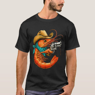 Camiseta Frutos do mar cômicos camarão cajun