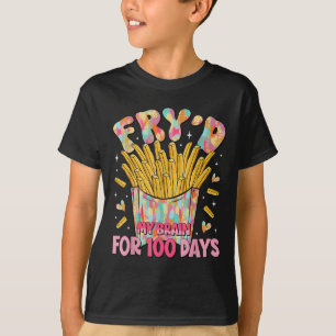 Camiseta Fryd Meu Cérebro Por 100 Dias Professores Crianças