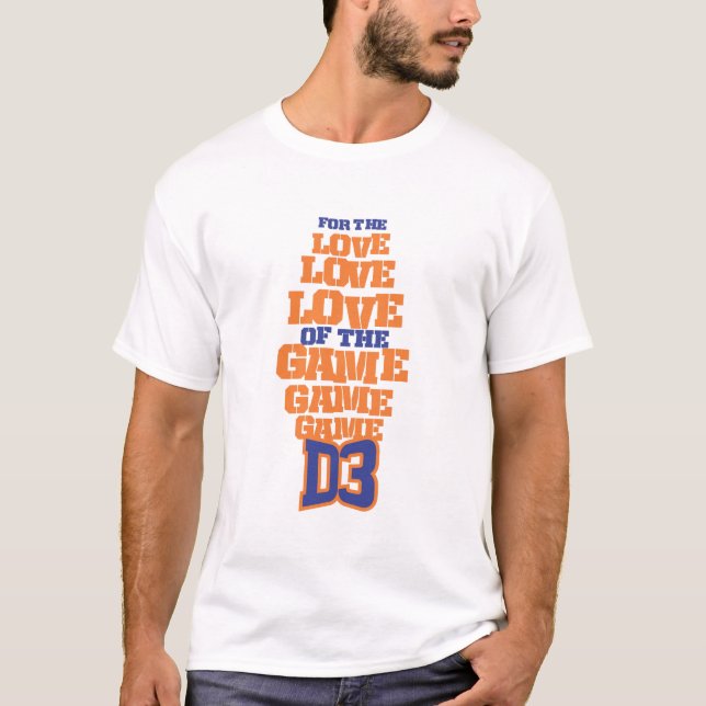 Camiseta FTL (laranja & azuis marinhos) (Frente)
