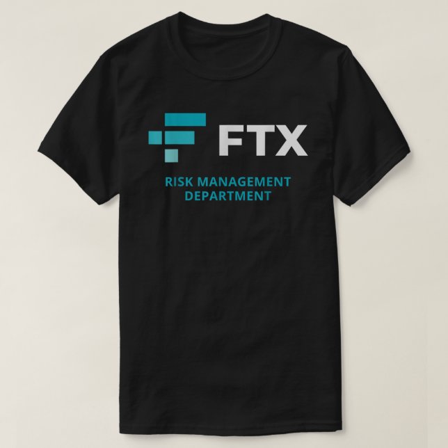 Camiseta FTX Risk Management Department (Frente do Design)