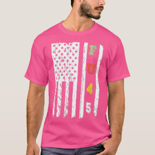 Camiseta FU45 Vintage American Flag Resist Protest Gift
