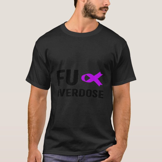 Camiseta Fu Fita Roxa Sobredosagem Guerreiro Forte (Frente)
