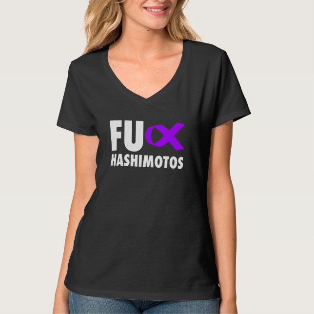 Camiseta Fu Hashimotos Fita Roxo - Hashimotos (Frente)