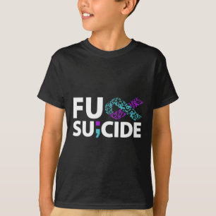 Camiseta Fu Prevenção Suicida Sensibilização Fita de Semico