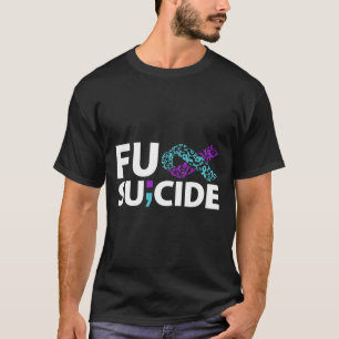 Camiseta Fu Prevenção Suicida Sensibilização Fita de Semico