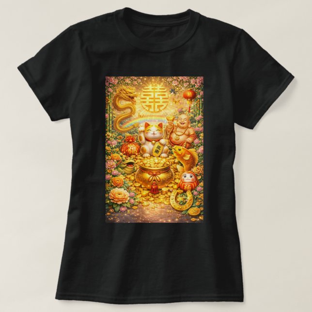Camiseta Fu Sorte e Felicidade 0046234 (Frente do Design)