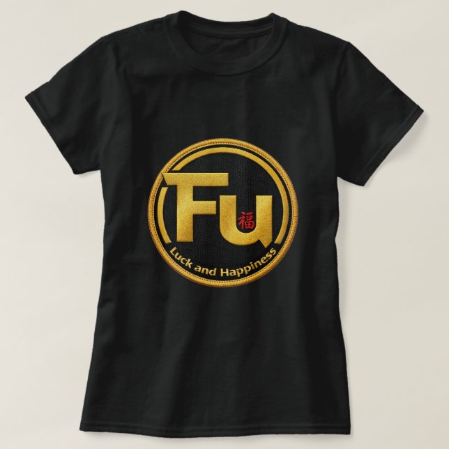 Camiseta Fu Sorte e Felicidade 0046287 (Frente do Design)