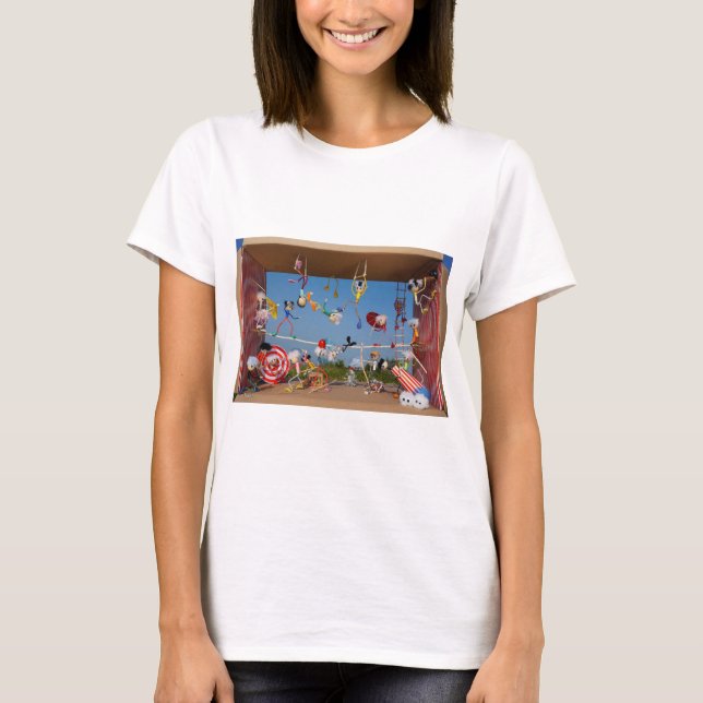 Camiseta Fubby's in het Circus met allerlei acts.  (Frente)