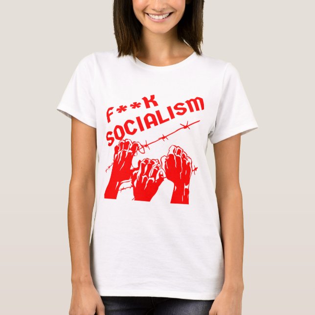 Camiseta Fuc>| Fio de Barb Socialismo #USAPatriotGraphics © (Frente)