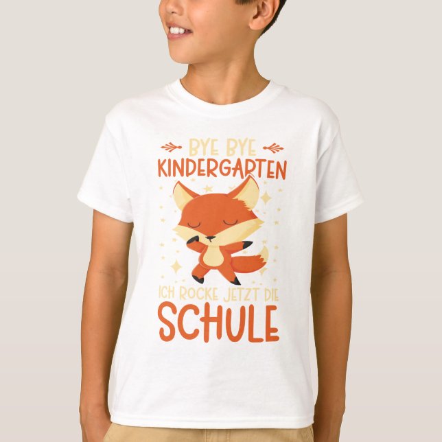 Camiseta Fuchs Schulkind Jungen Mädchen Schulanfang (Frente)